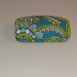 Vera Bradley "Peacock Paisley" Large Hard Eyeglasses Case, NWOT